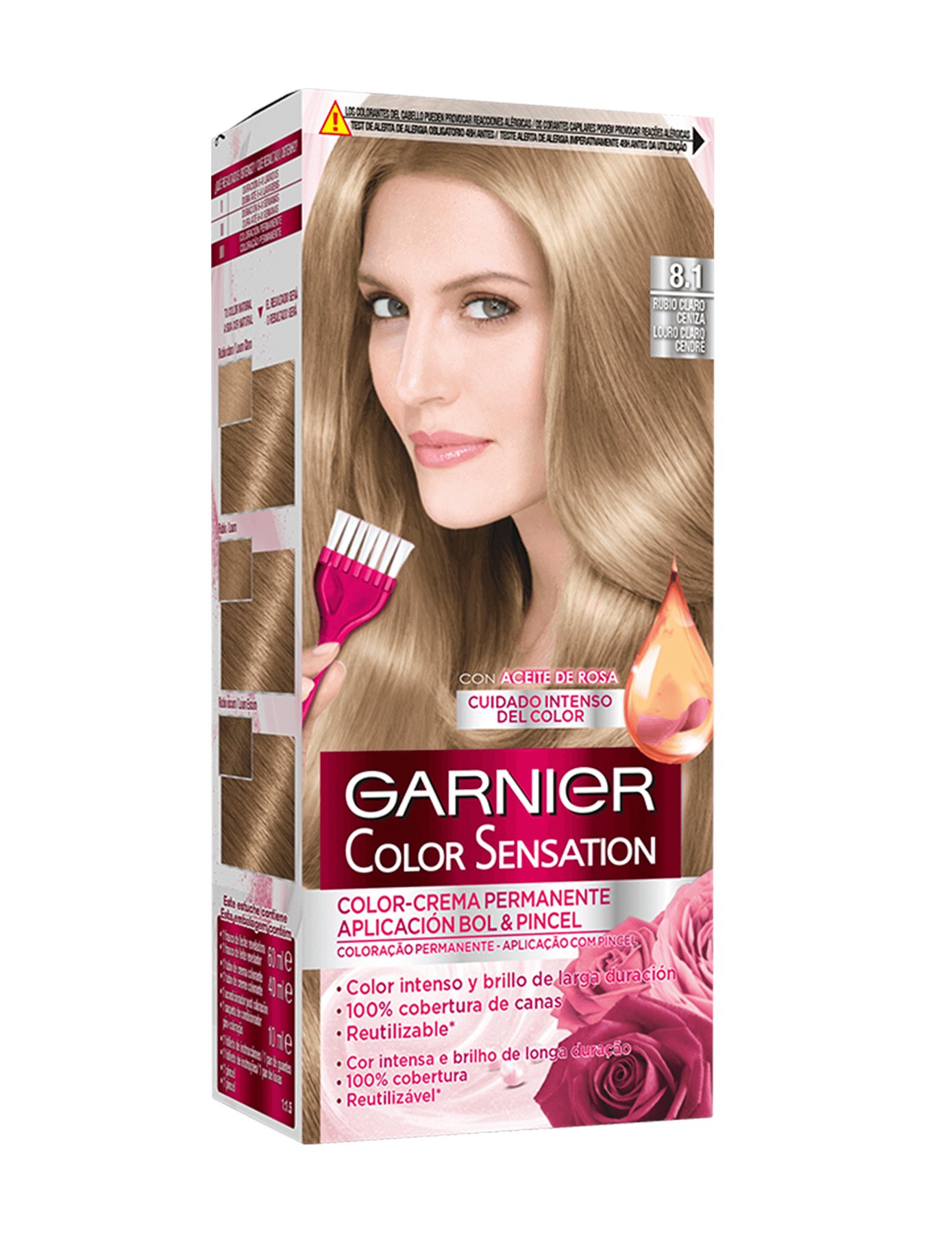 Color Sensation Rubio Claro Ceniza 8.1